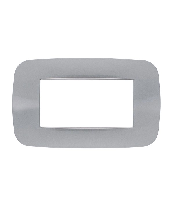 SANDASDON Placca Futura 4M Silver Compatibile Con Con Bticino Axolute