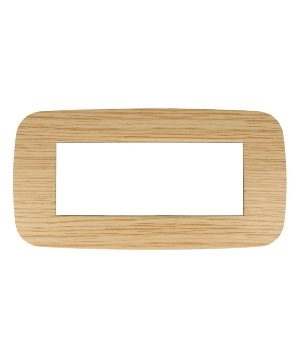 SANDASDON Placca Futura 6M Legno Chiaro Compatibile Con Con Bticino Axolute