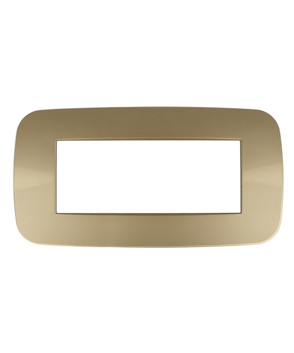 SANDASDON Placca Futura 6M Oro Compatibile Con Con Bticino Axolute