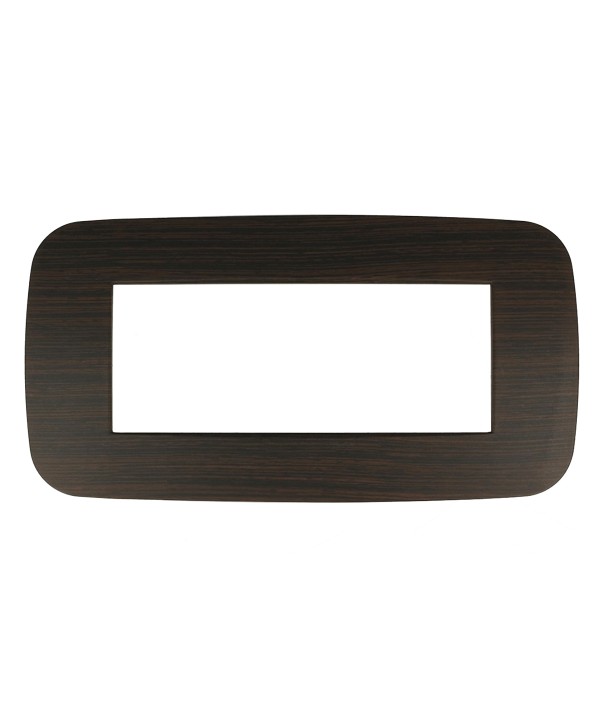SANDASDON Placca Futura 6M Legno Wenge Compatibile Con Con Bticino Axolute