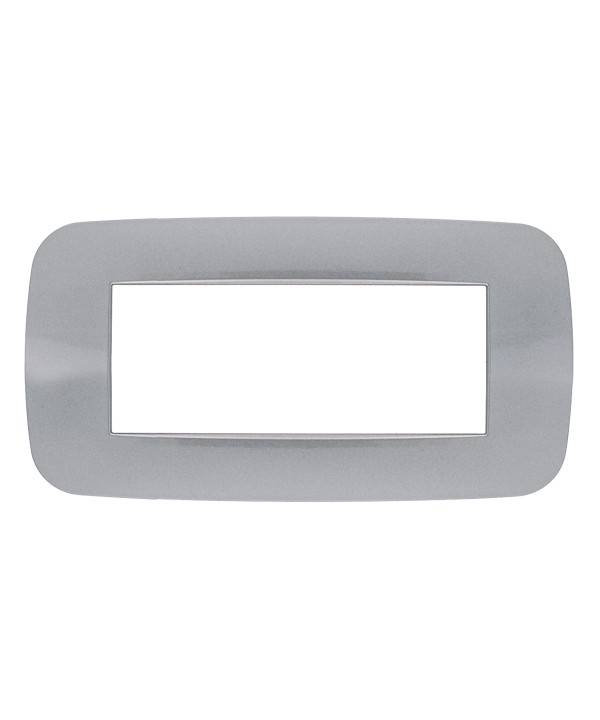 SANDASDON Placca Futura 6M Silver Compatibile Con Con Bticino Axolute