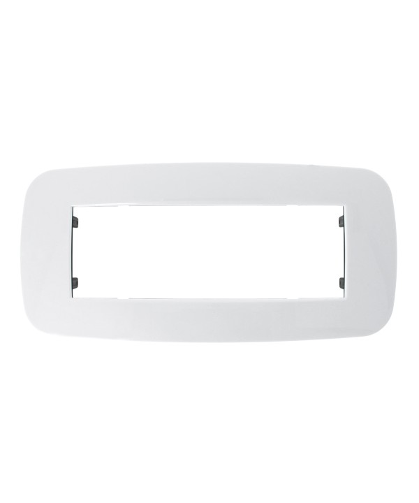 SANDASDON Placca Futura 6M Bianco Compatibile Con Con Bticino Axolute