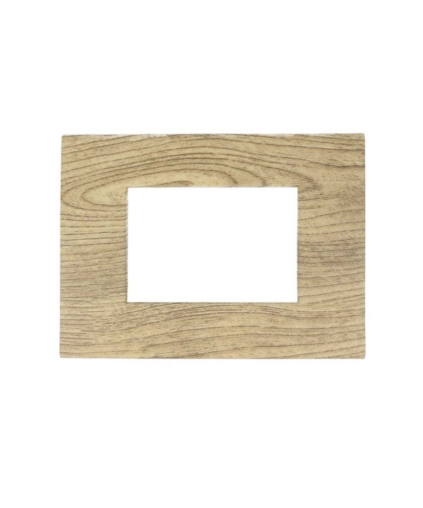SANDASDON Placca Flat Slim Sottile 3M Legno Chiaro Compatibile Con Bticino Axolute Air