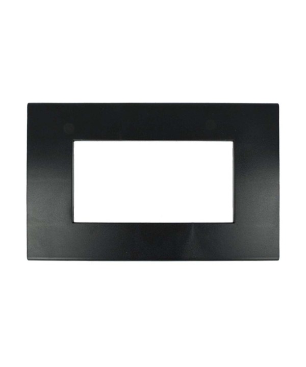 SANDASDON Placca Flat Slim Sottile 4M Nero Compatibile Con Bticino Axolute Air