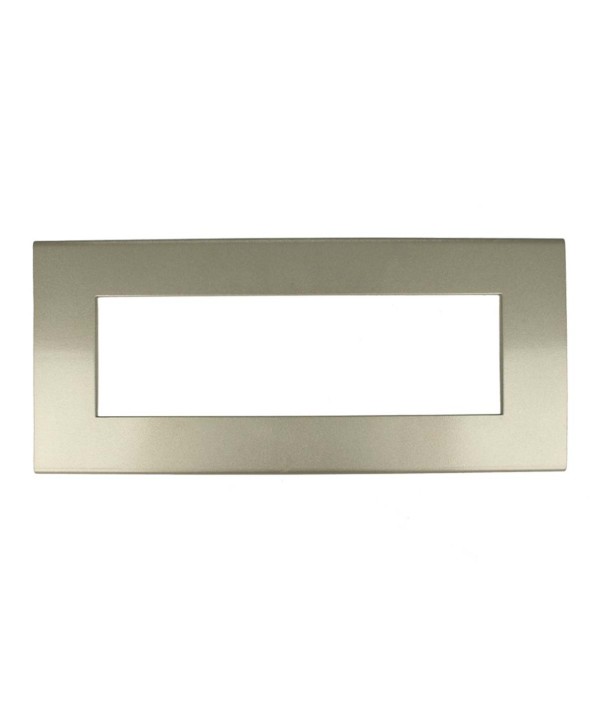 SANDASDON Placca Flat Slim Sottile 6M Titanio Compatibile Con Bticino Axolute Air