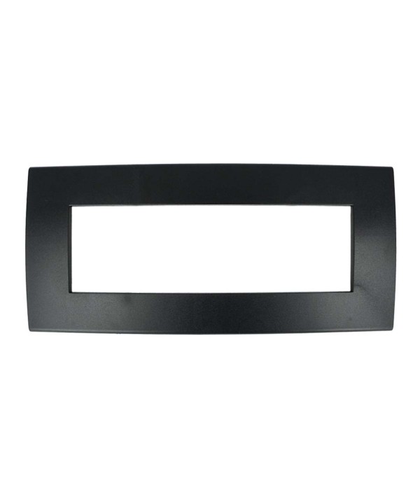 SANDASDON Placca Flat Slim Sottile 6M Nero Compatibile Con Bticino Axolute Air