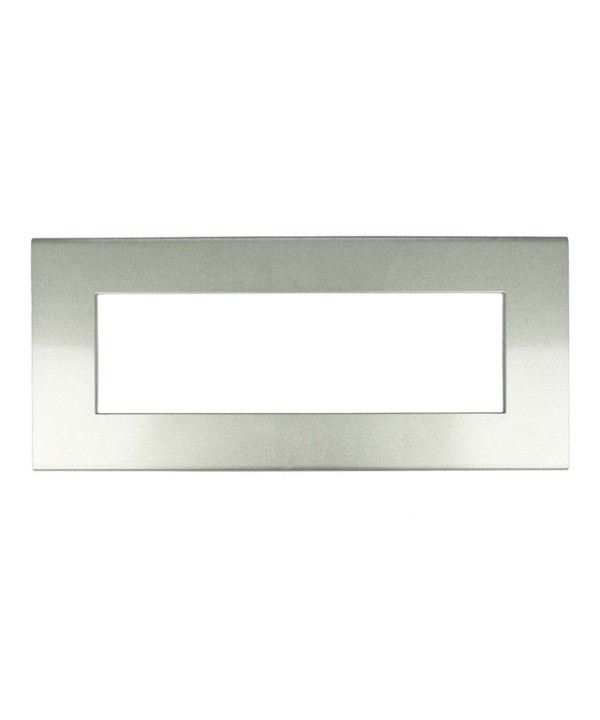 SANDASDON Placca Flat Slim Sottile 6M Silver Argento Compatibile Con Bticino Axolute Air