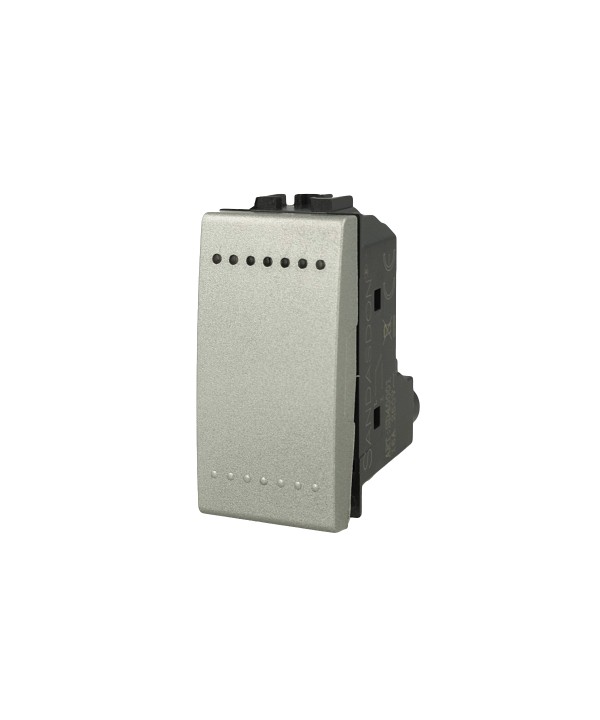 SANDASDON Interruttore 1P 16A Unipolare Grigio Compatibile Con Bticino Living
