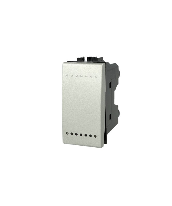 SANDASDON Pulsante NO 1P 16A Grigio Compatibile Con Bticino Living