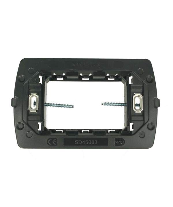 SANDASDON Supporto Slim Sottile 3M Per Scatole 3 Moduli Compatibile Con Bticino Living Light Air