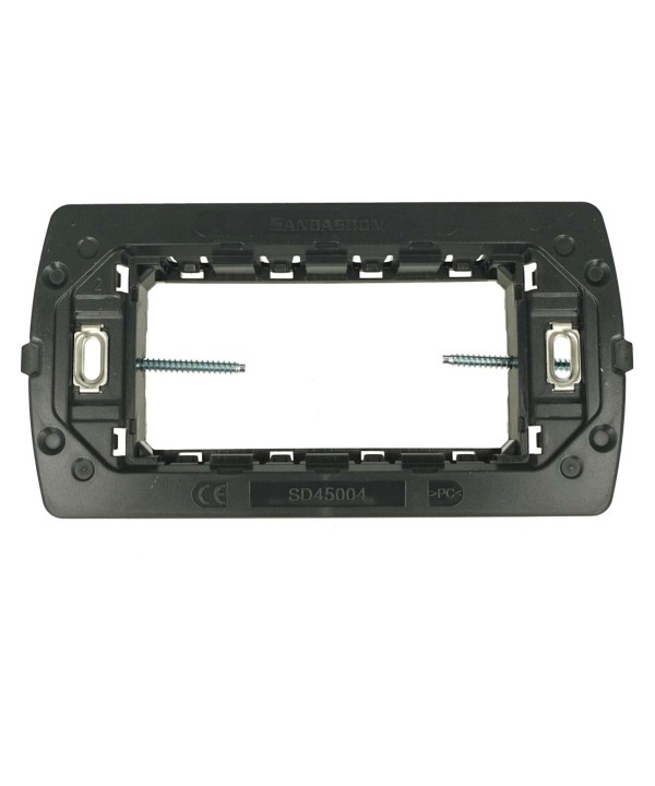 SANDASDON Supporto Slim Sottile 4M Per Scatole 4 Moduli Compatibile Con Bticino Living Light Air