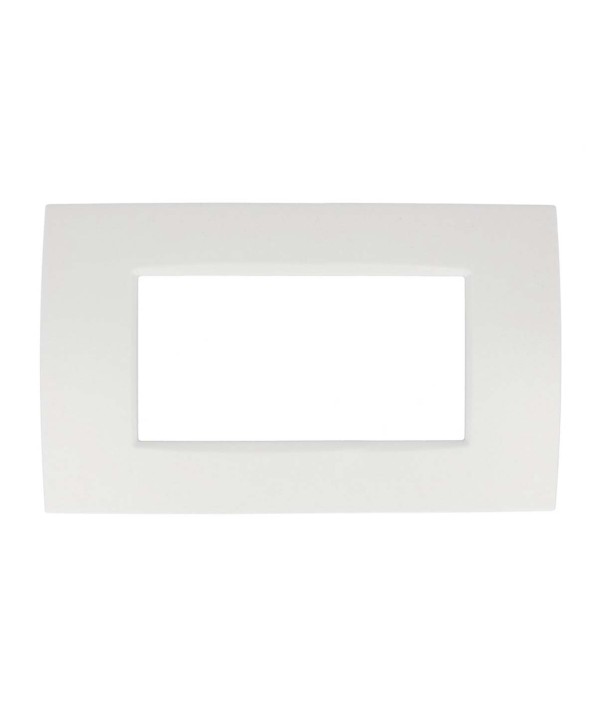 SANDASDON Placca Slim Sottile 4M Bianco Compatibile Con Bticino Living Light Air