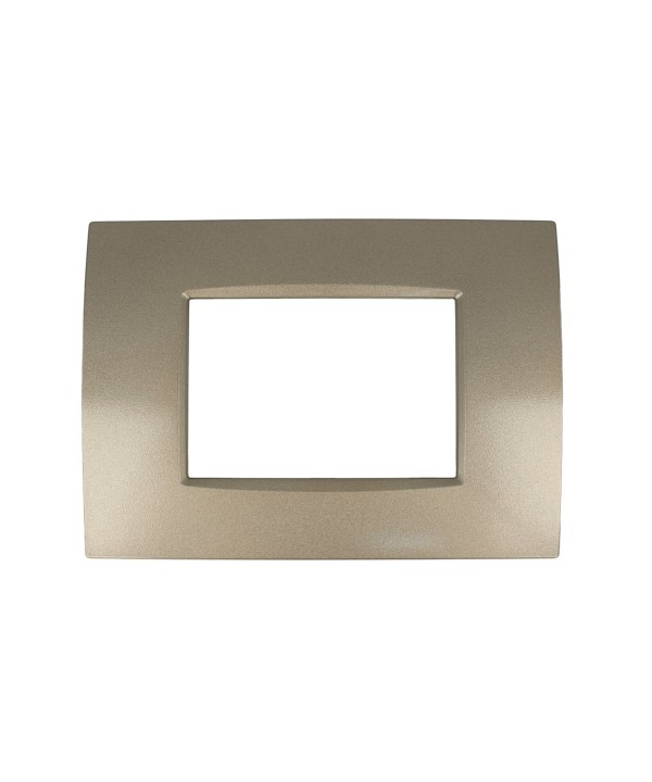 SANDASDON Placca Quadra 3M Bronzo Compatibile Con Bticino Living