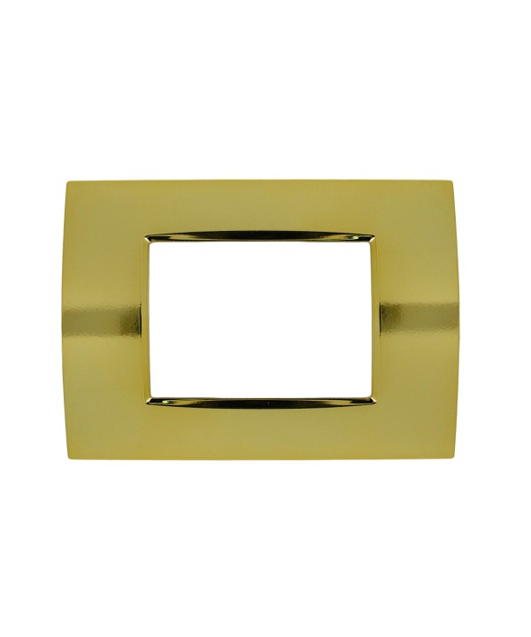 SANDASDON Placca Quadra 3M Oro Lucido Compatibile Con Bticino Living