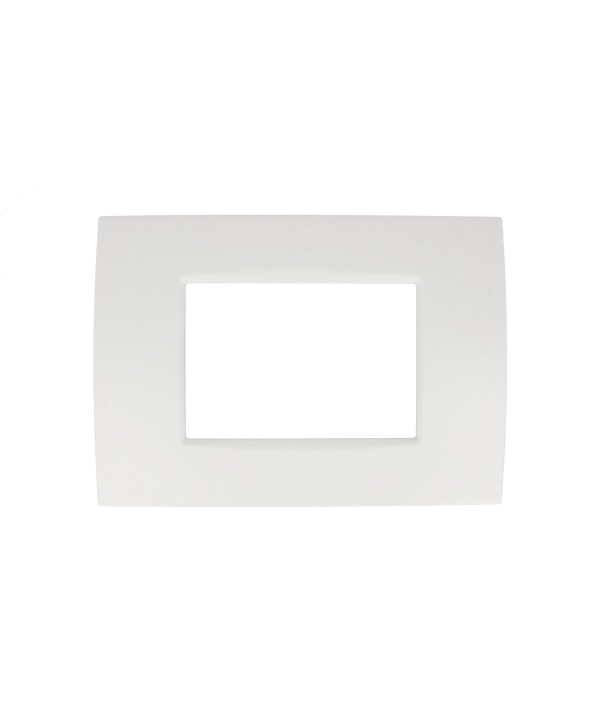 SANDASDON Placca Quadra 3M Bianco Compatibile Con Bticino Living