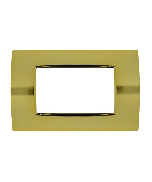 SANDASDON Placca Quadra 4M Oro Lucido Compatibile Con Con Bticino Living