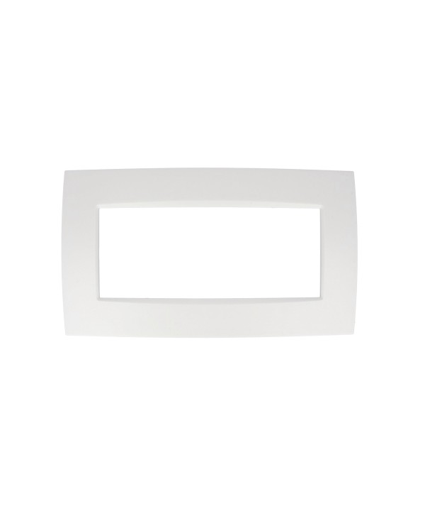 SANDASDON Placca Quadra 4M Bianca Compatibile Con Con Bticino Living