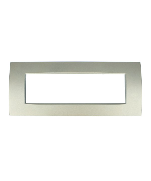 SANDASDON Placca Quadra 7M Titanio Compatibile Con Con Bticino Living