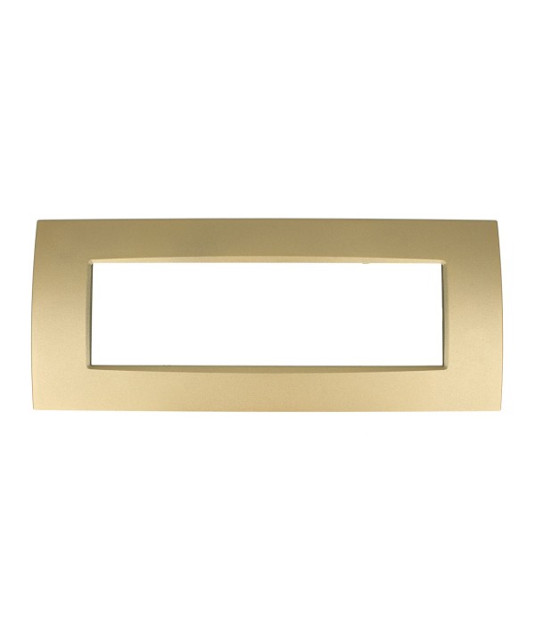 SANDASDON Placca Quadra 7M Oro Compatibile Con Con Bticino Living