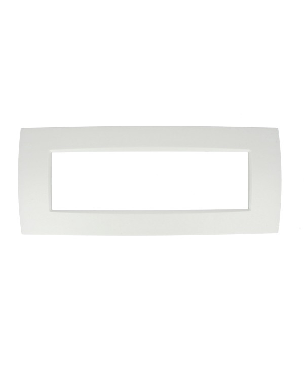 SANDASDON Placca Quadra 7M Bianco Compatibile Con Con Bticino Living