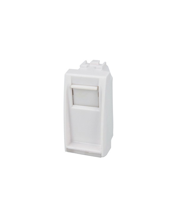 SANDASDON Presa Telefonica RJ11 Bianco Con Coperchio Compatibile Con Bticino Living