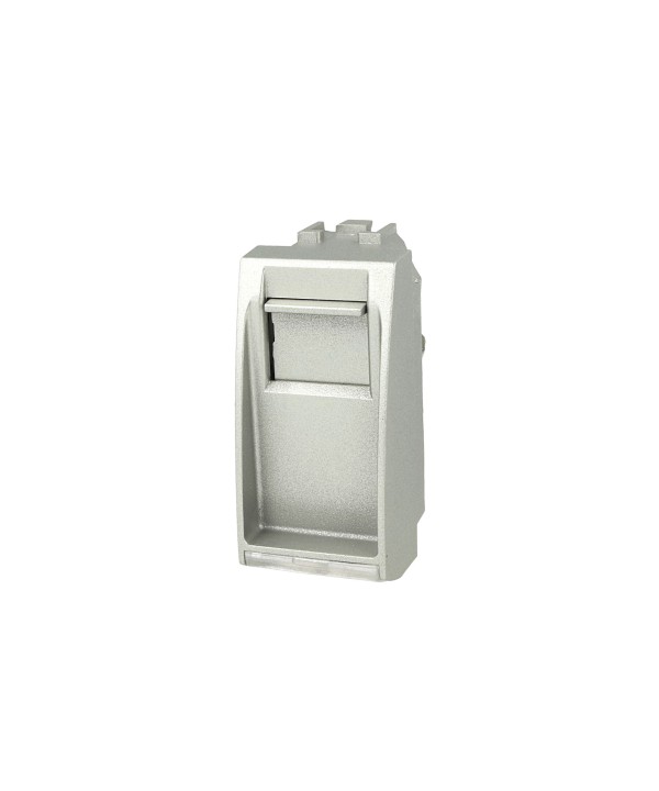 SANDASDON Presa Telefonica RJ11 Grigio Con Coperchio Compatibile Con Bticino Living