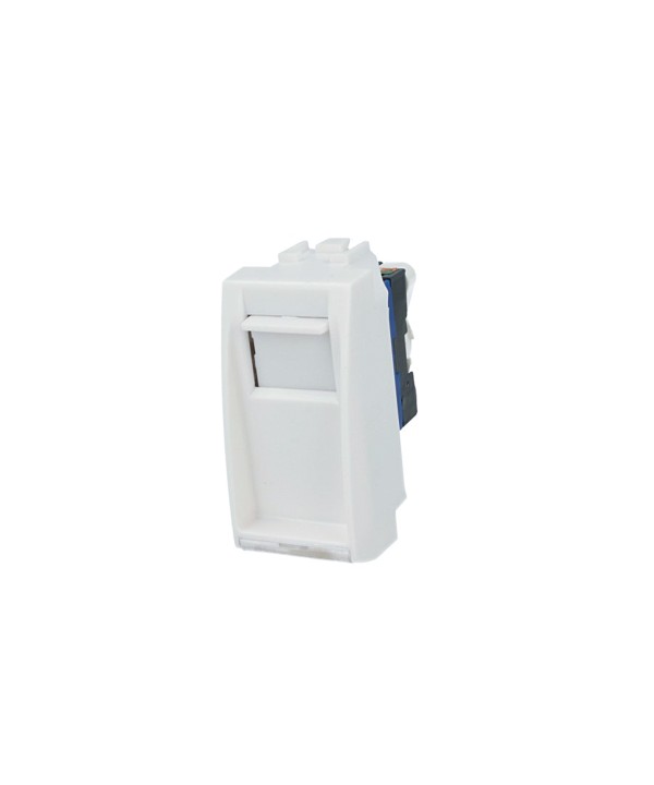 SANDASDON Presa Dati RJ45 CAT6 Bianco Con Coperchio Compatibile Con Bticino Living