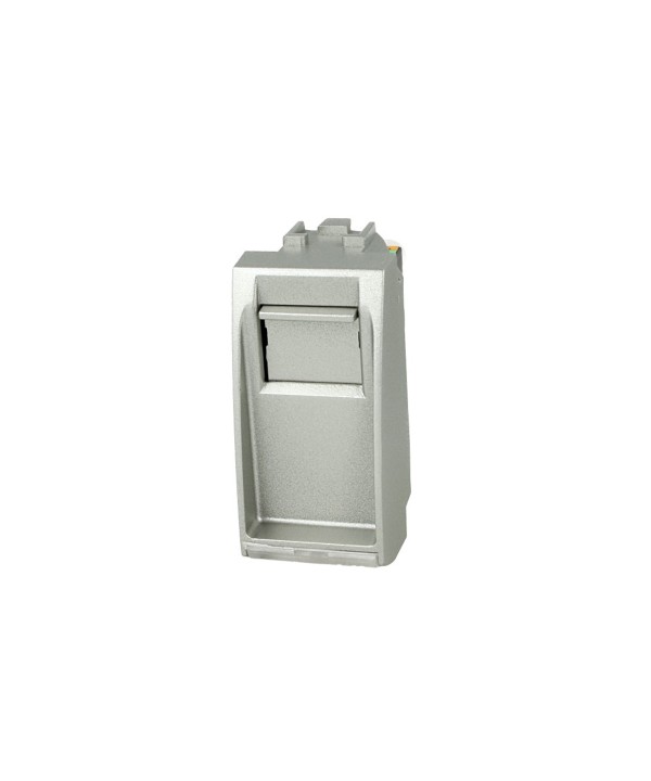 SANDASDON Presa Dati RJ45 CAT5E Grigio Con Coperchio Compatibile Con Bticino Living
