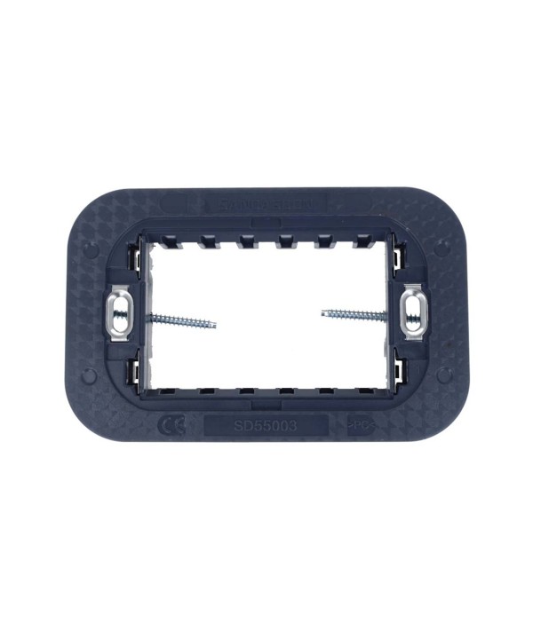 SANDASDON Supporto Flat Slim Sottile 3M Per Scatole 3 Moduli Compatibile Con Bticino Axolute Air
