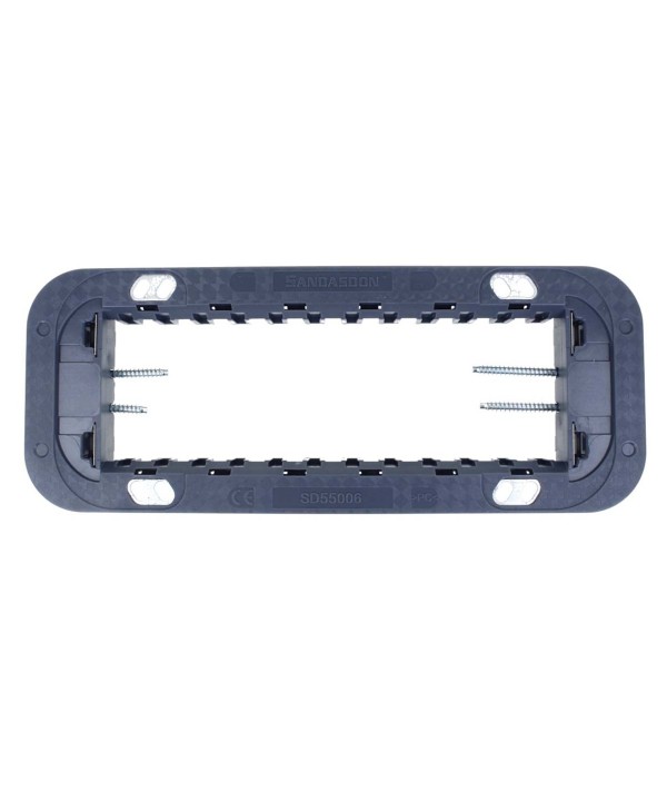 SANDASDON Supporto Flat Slim Sottile 6M Per Scatole 6 Moduli Compatibile Con Bticino Axolute Air