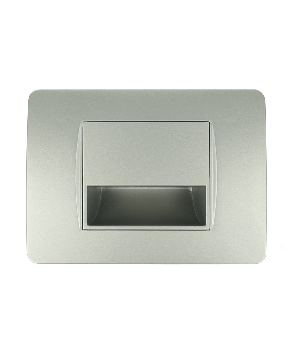SANDASDON Segnapasso Led Silver 220V 1,6W Caldo 3500K Per Cassette 503 Compatibile Con Bticino Matix