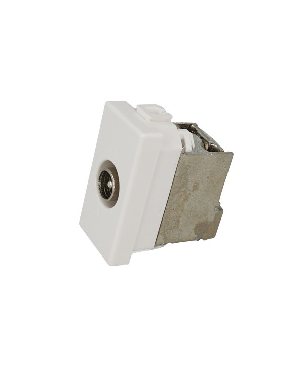 SANDASDON Presa TV Passante Maschio Bianco Compatibile Con Bticino Matix