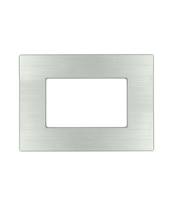 SANDASDON Placca Dynamic 3M Tecnopolimero Satinato Colore Argento Compatibile Con Con Bticino Matix