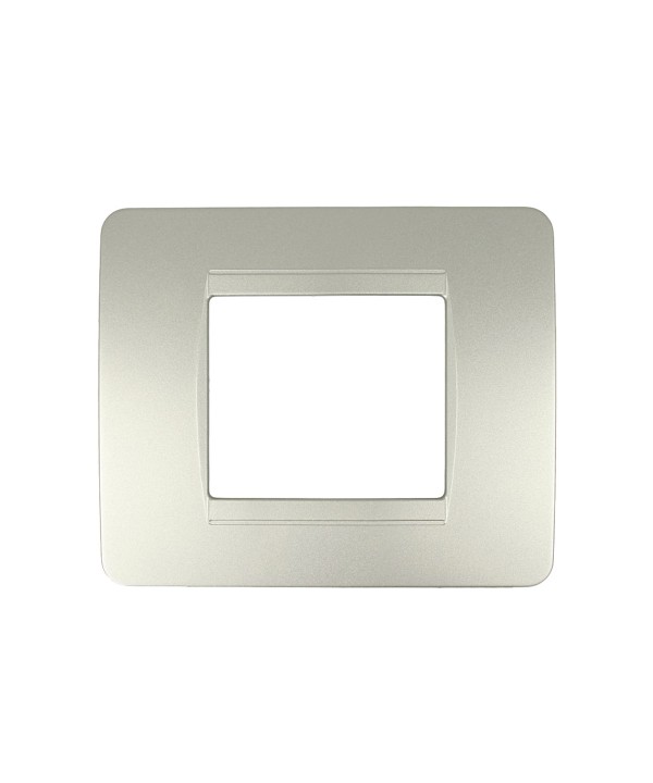 SANDASDON Placca Classic 2M Colore Titanio Compatibile Con Con Bticino Matix