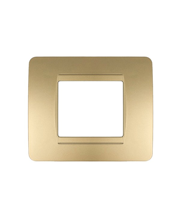 SANDASDON Placca Classic 2M Colore Oro Compatibile Con Con Bticino Matix