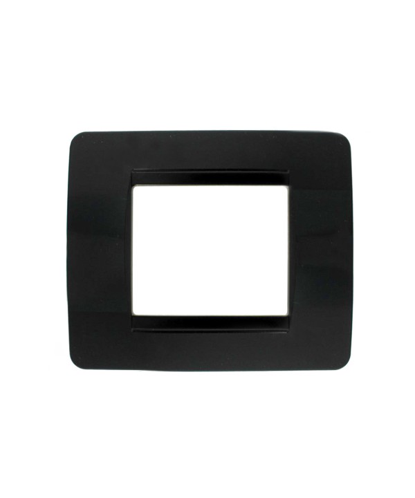 SANDASDON Placca Classic 2M Colore Nero Compatibile Con Con Bticino Matix