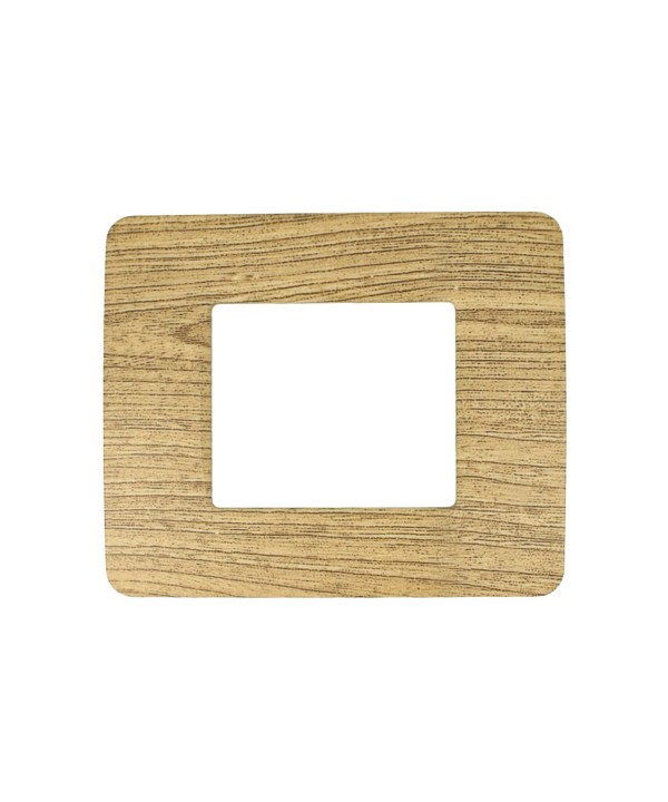 SANDASDON Placca Classic 2M Colore Legno Scuro Compatibile Con Con Bticino Matix