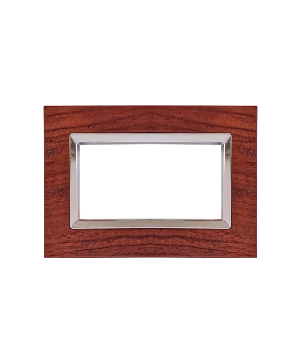 SANDASDON Placca Elegance 3M Legno Noce Scuro Compatibile Con Bticino Matix