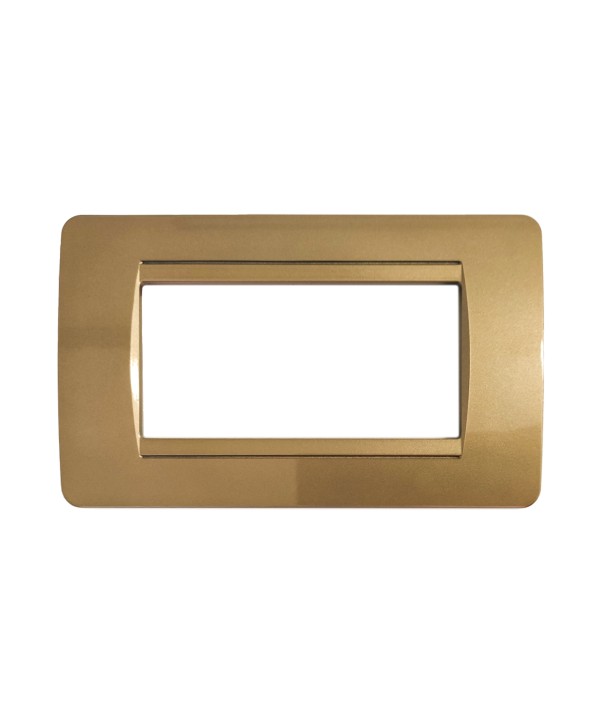 SANDASDON Placca Classic 4M Oro Compatibile Con Bticino Matix