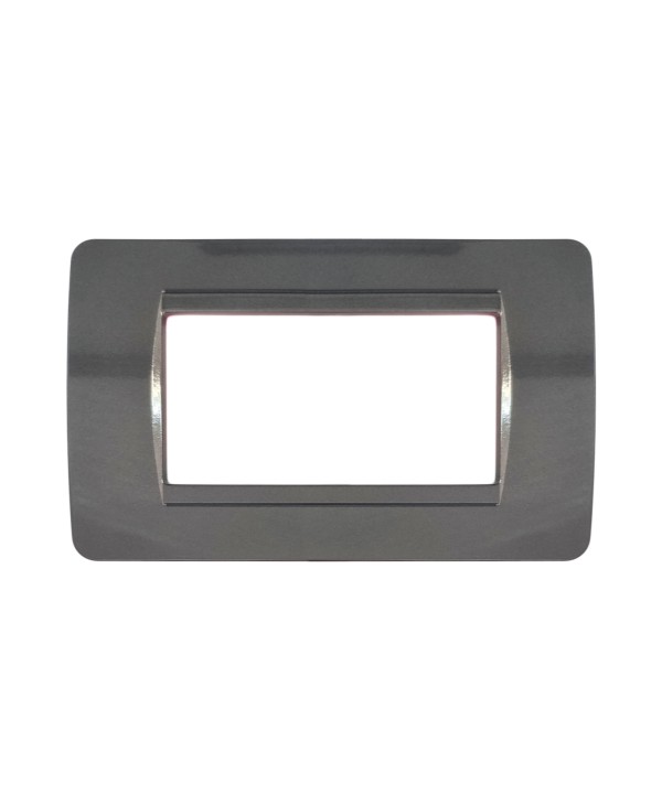 SANDASDON Placca Classic 4M Acciaio Scuro Compatibile Con Bticino Matix