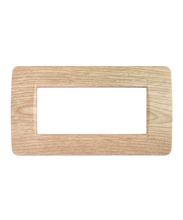 SANDASDON Placca Classic 6M Legno Chiaro Compatibile Con Bticino Matix