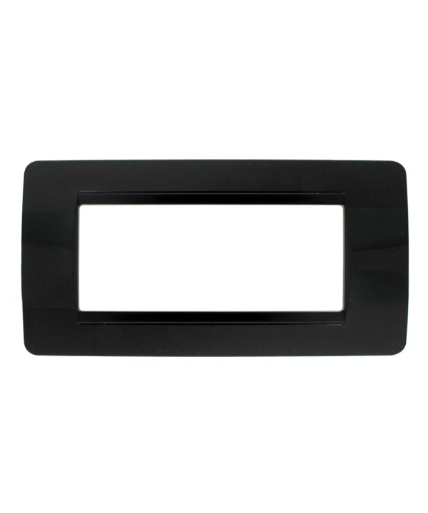 SANDASDON Placca Classic 6M Nero Compatibile Con Bticino Matix