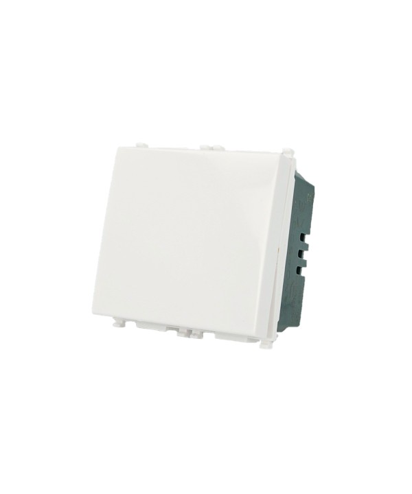 SANDASDON Interruttore 2M 1P 16A Bianco Compatibile Con Vimar Plana