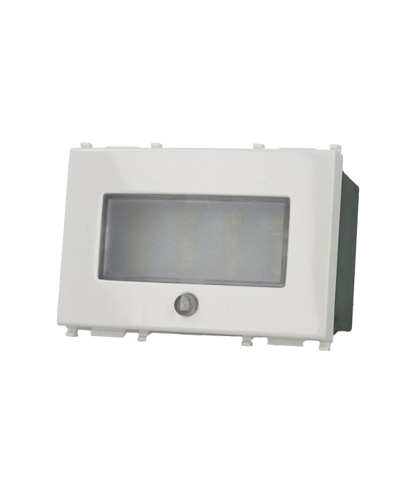 SANDASDON Segnapasso Led 3M 220V Emergenza Bianco Compatibile Con Vimar Plana