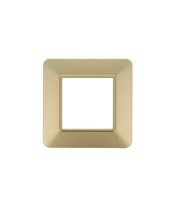 SANDASDON Placca Basic 2M Oro Compatibile Con Vimar Plana