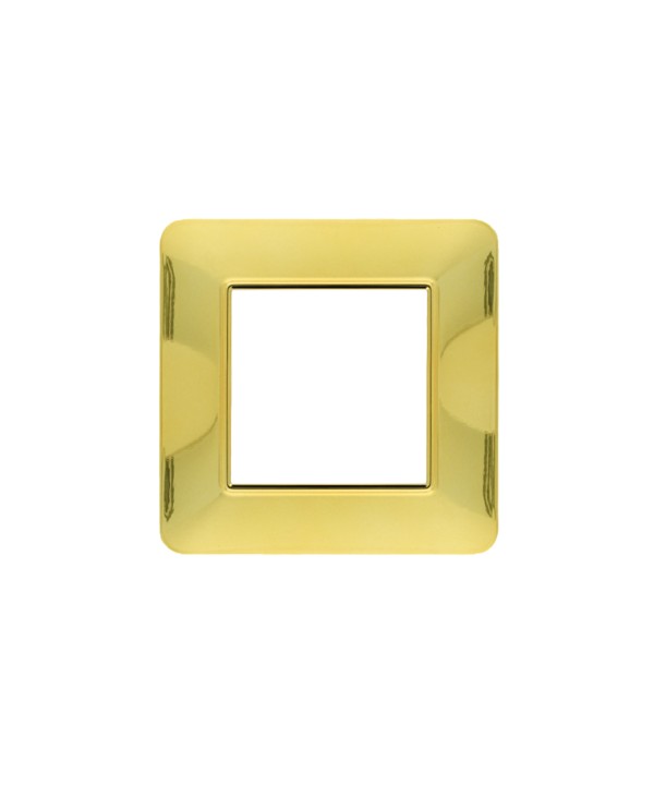 SANDASDON Placca Basic 2M Oro Lucido Compatibile Con Vimar Plana