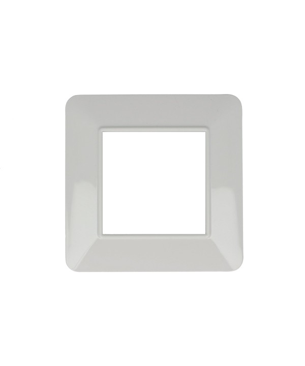 SANDASDON Placca Basic 2M Bianco Compatibile Con Vimar Plana