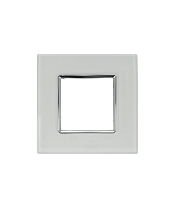 SANDASDON Placca Vitra 2M Bianco Compatibile Con Vimar Plana