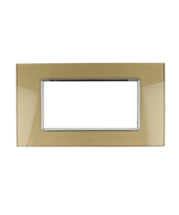 SANDASDON Placca Vitra 4M Bronzo Compatibile Con Con Vimar Plana