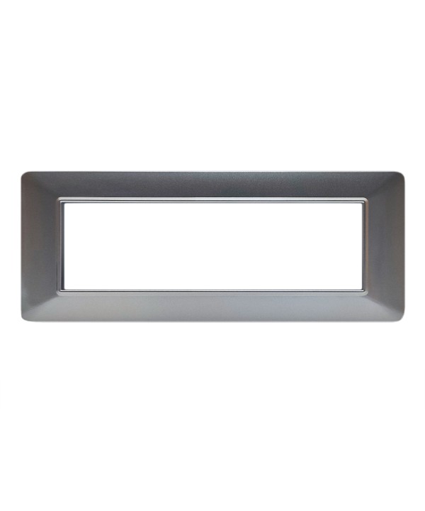 SANDASDON Placca Basic 7M Titanio Compatibile Con Vimar Plana
